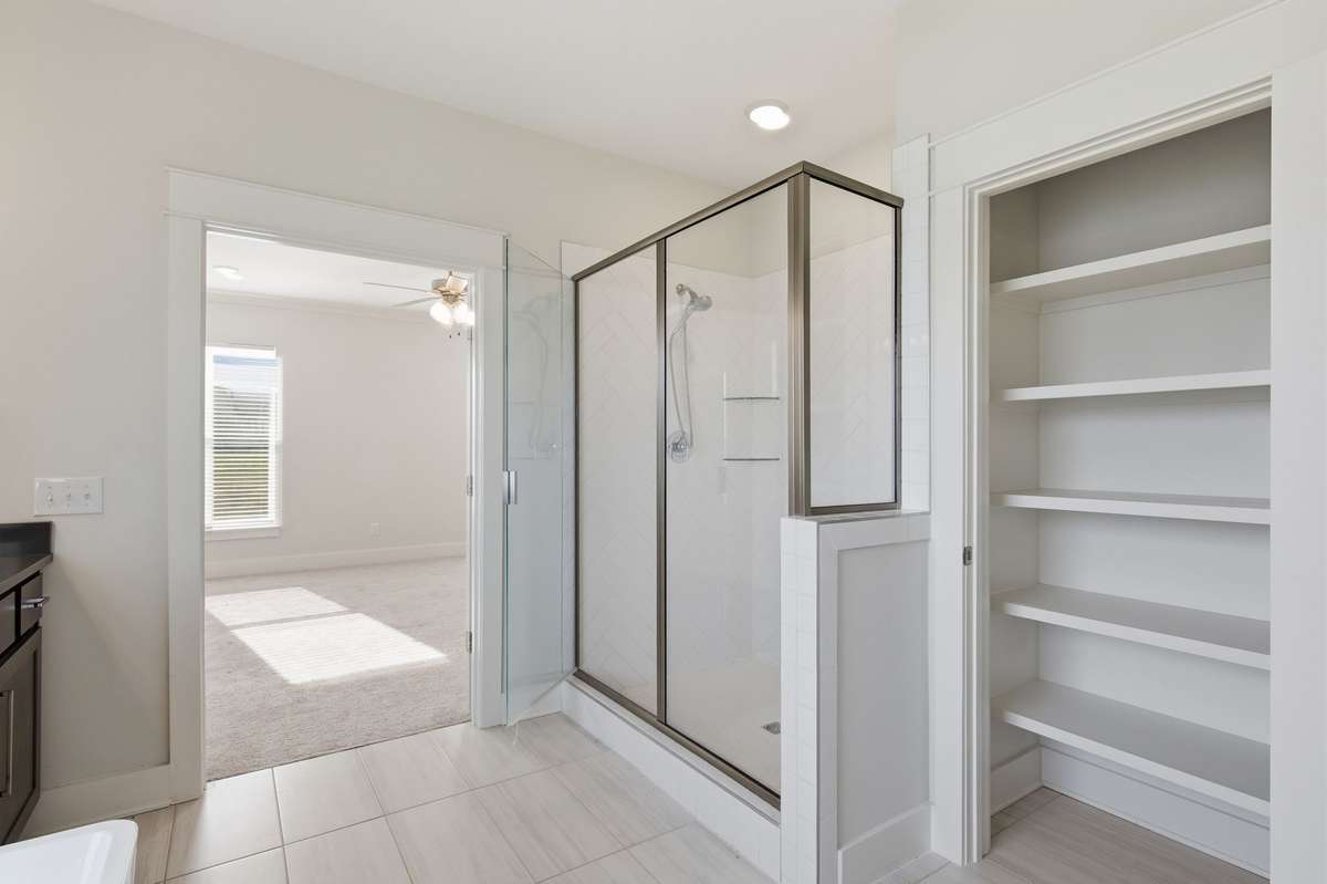 Primary bathroom shower