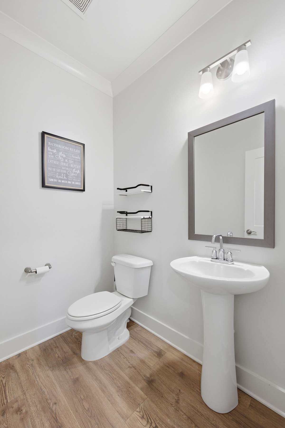 1/2 bath on main floor