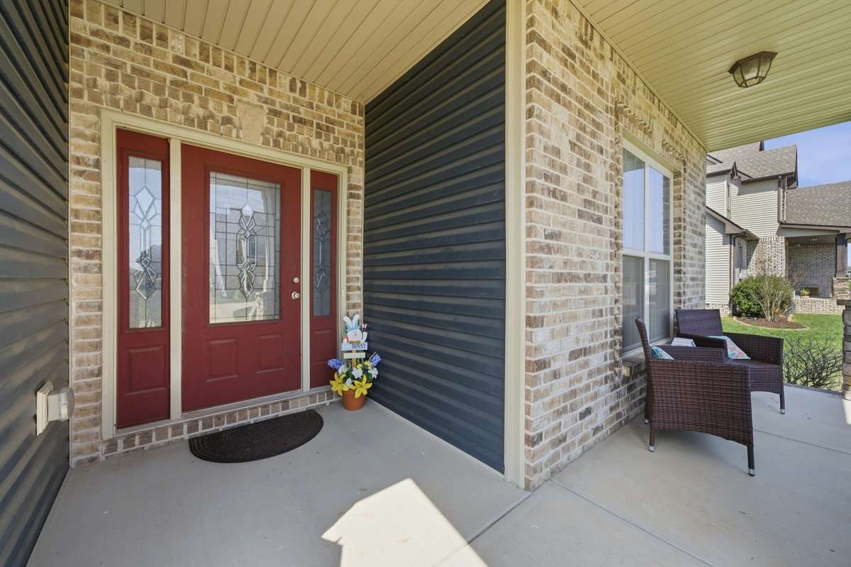 Covered front porch