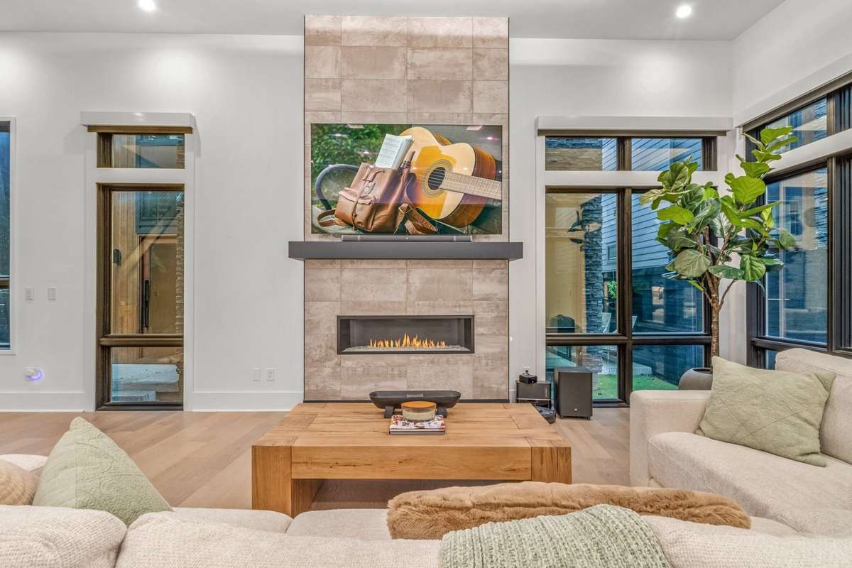 Gas one click ventless fireplace.