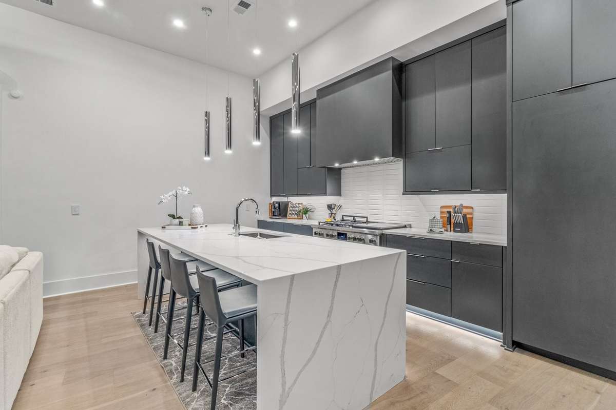 Multiple hidden plugs keeping the clean and sleek look Richland Builders are known for .