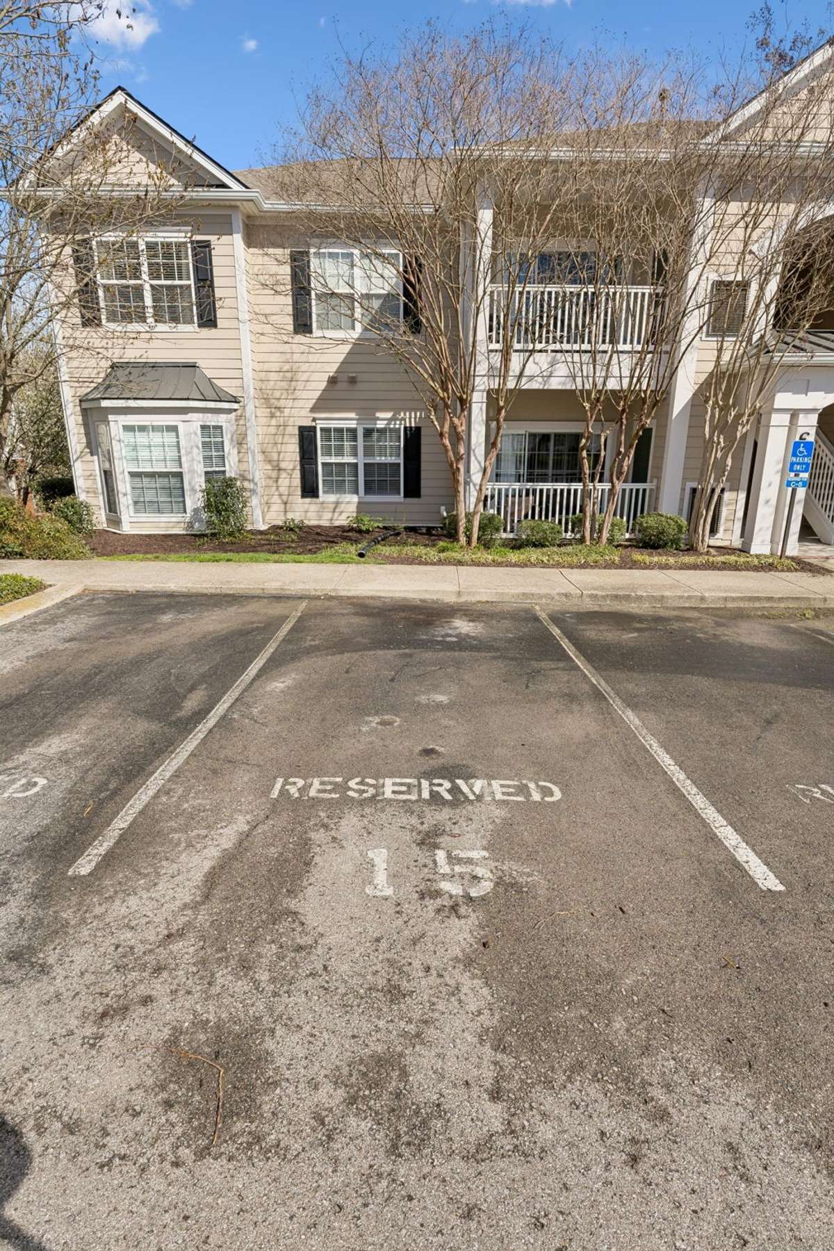 Reserved parking spot
