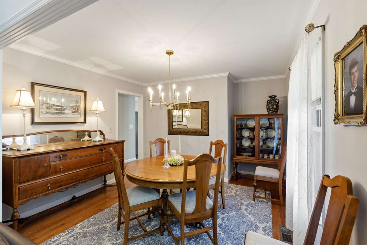 View of Dining Room and if not needed as a dining room, could be a Den.