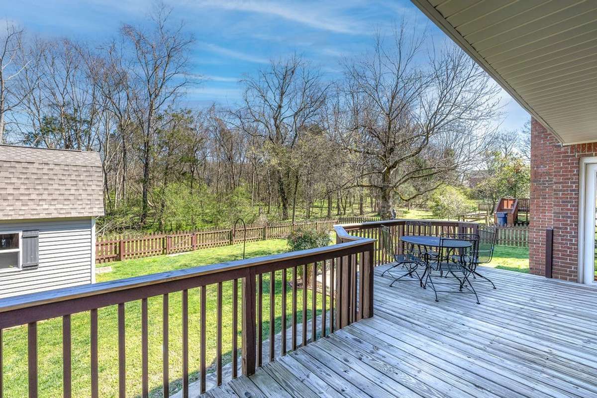 Plenty of room on this large deck for summer entertainment.
