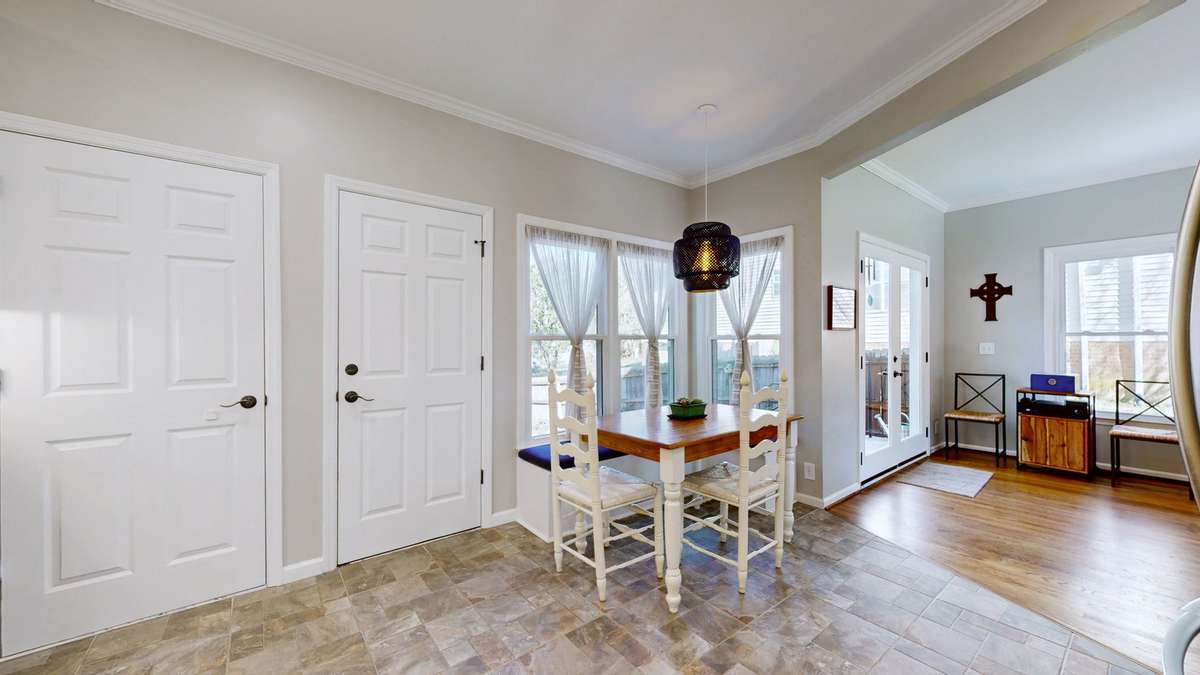 Perfect spot for meals, homework and game time! The built-in banquet seating is both cozy and functional.