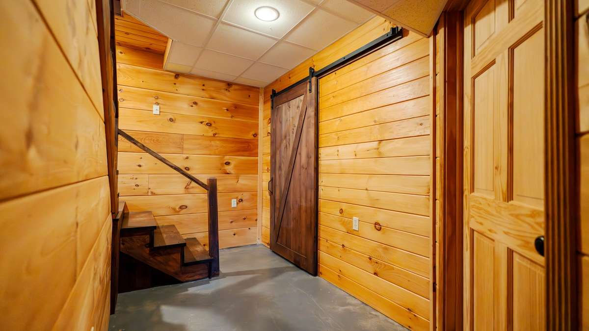 Full Bath and Storage Room Entries