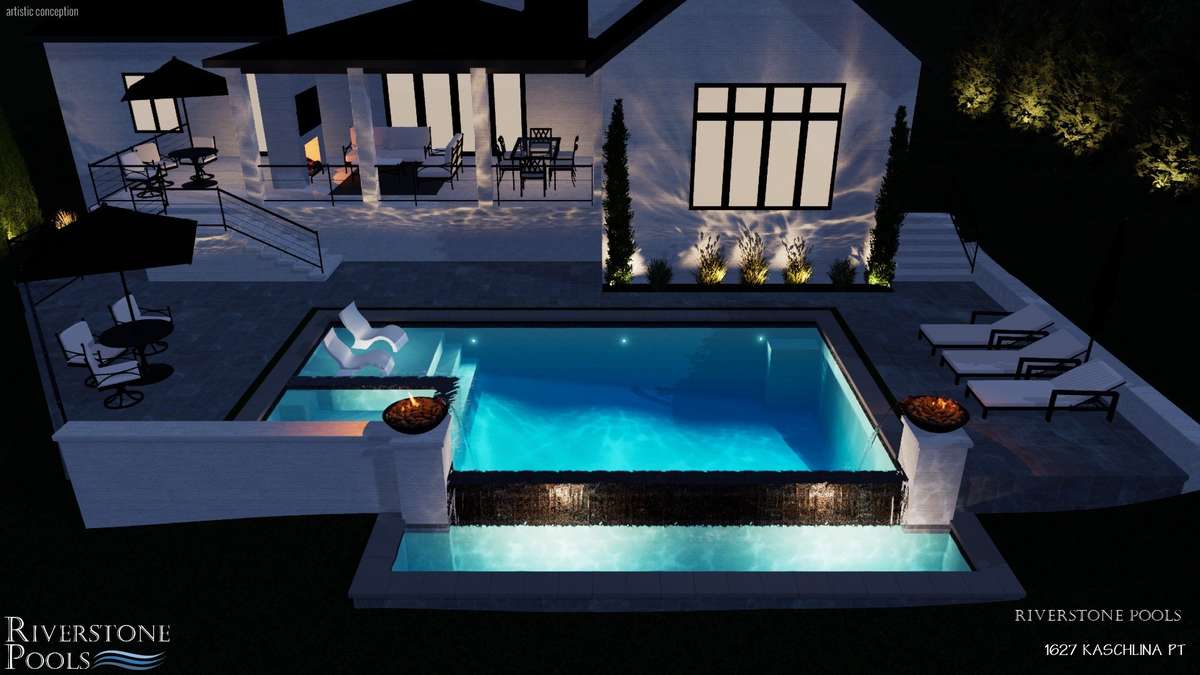 Pool renderings ~ Pool is not included in the price