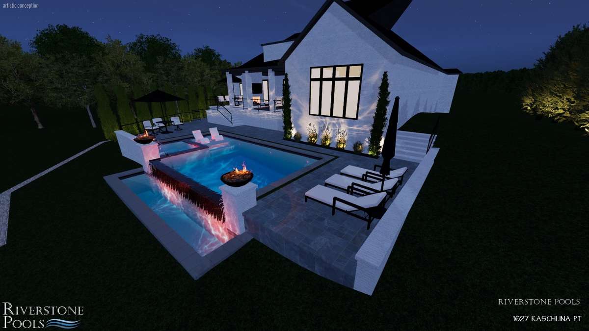 Pool renderings ~ Pool is not included in the price