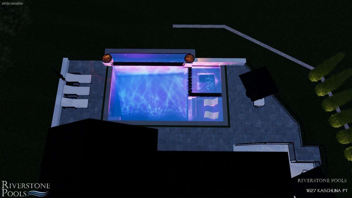 Pool renderings ~ Pool is not included in the price