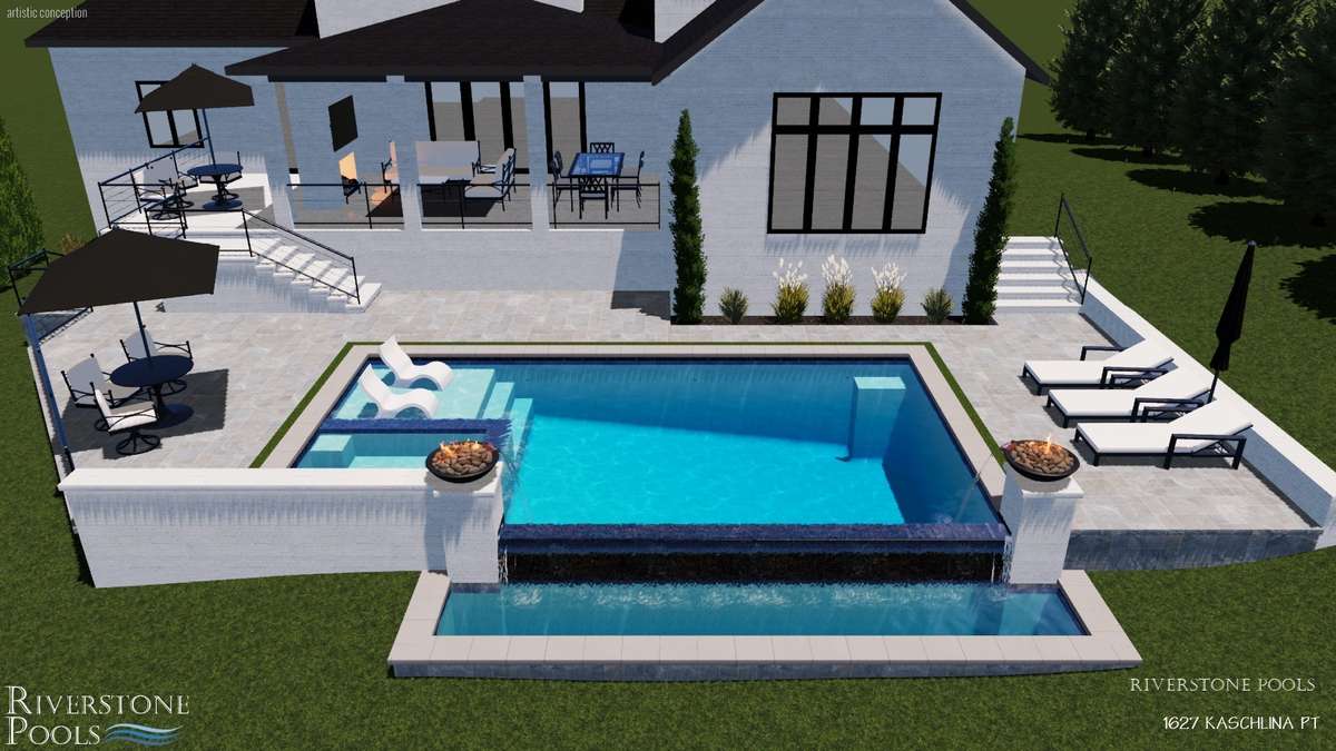 Pool renderings ~ Pool is not included in the price
