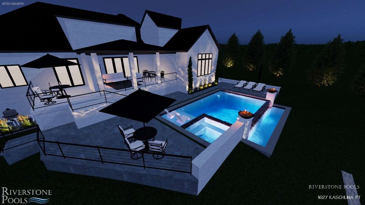 Pool renderings ~ Pool is not included in the price