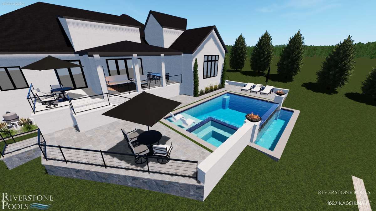Pool renderings ~ Pool is not included in the price