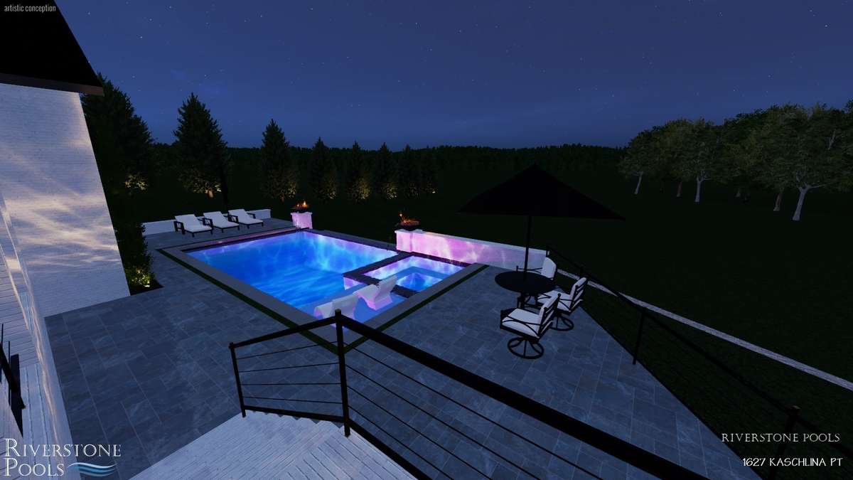 Pool renderings ~ Pool is not included in the price