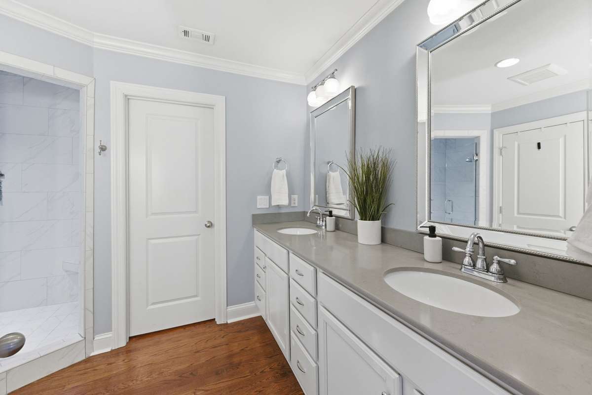 Double vanities in the Primary Bath