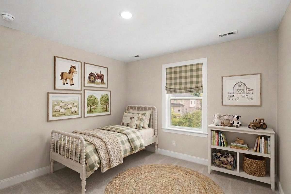 AI Staged 3rd bedroom