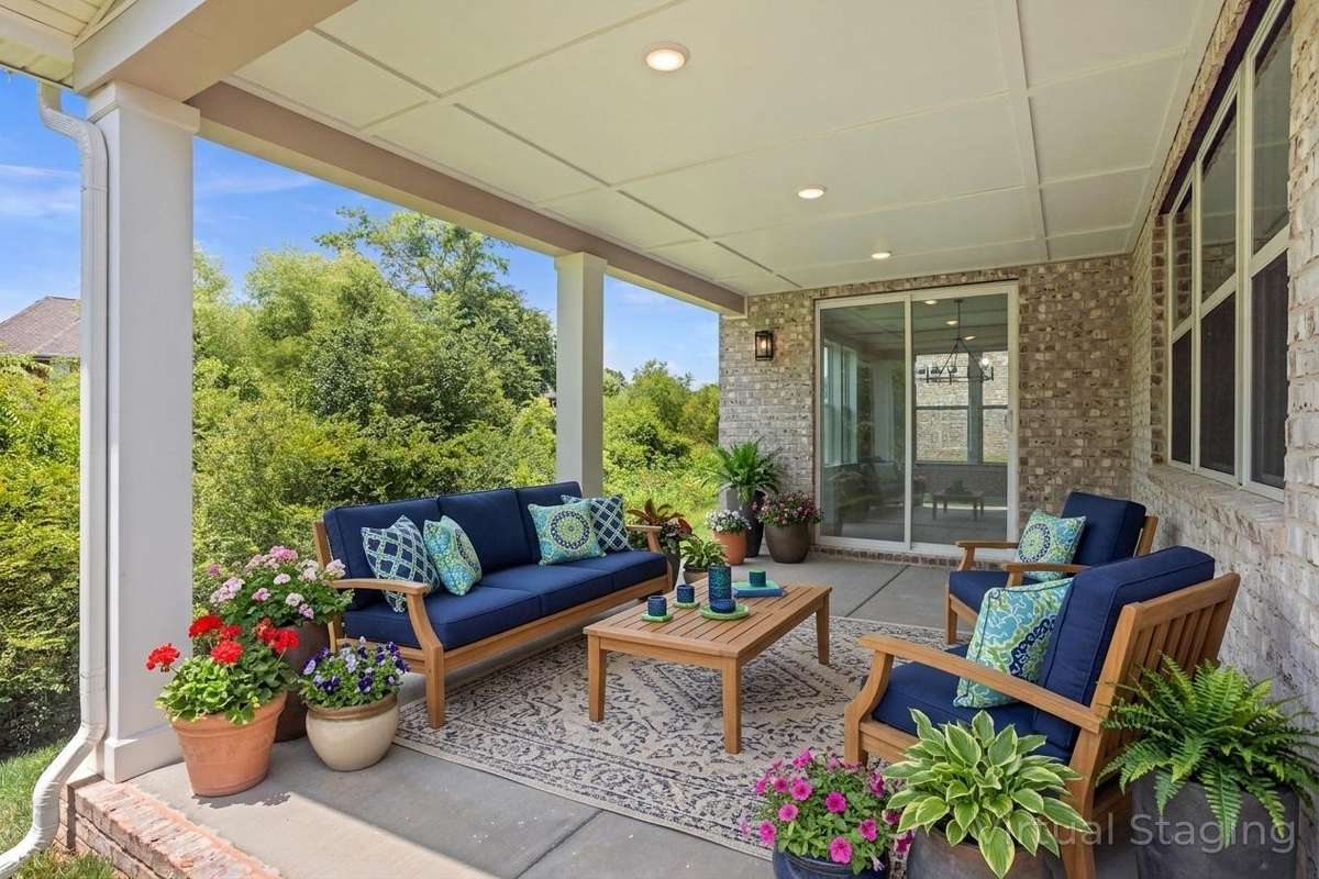 AI Staged back patio