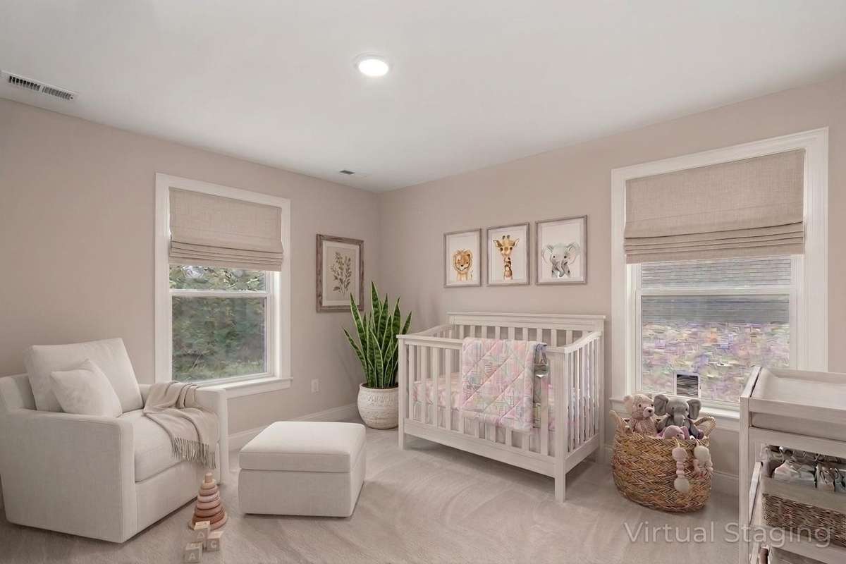 AI Staged 2nd bedroom