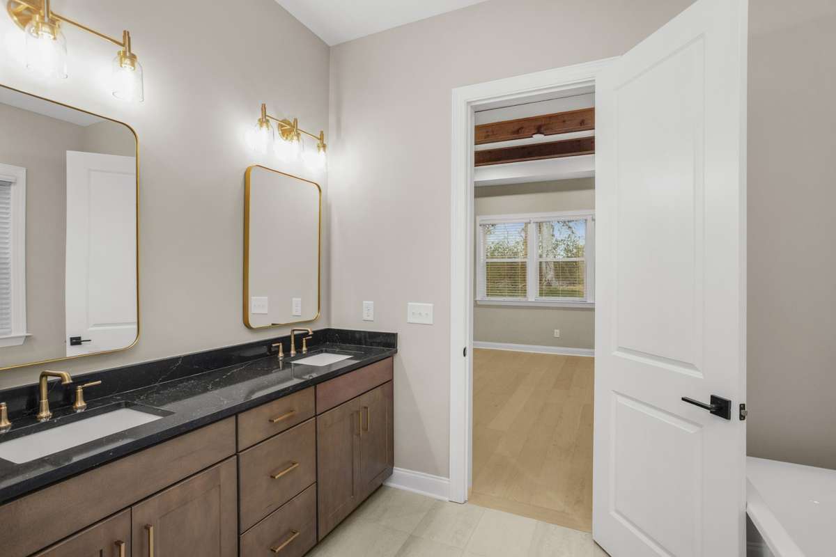 View from the Master Bathroom into the Master Bedroom