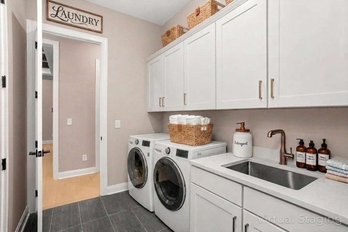 Staged 1st Floor Laundry