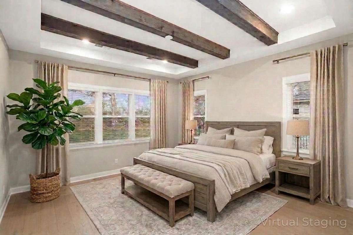 Staged Master Bedroom