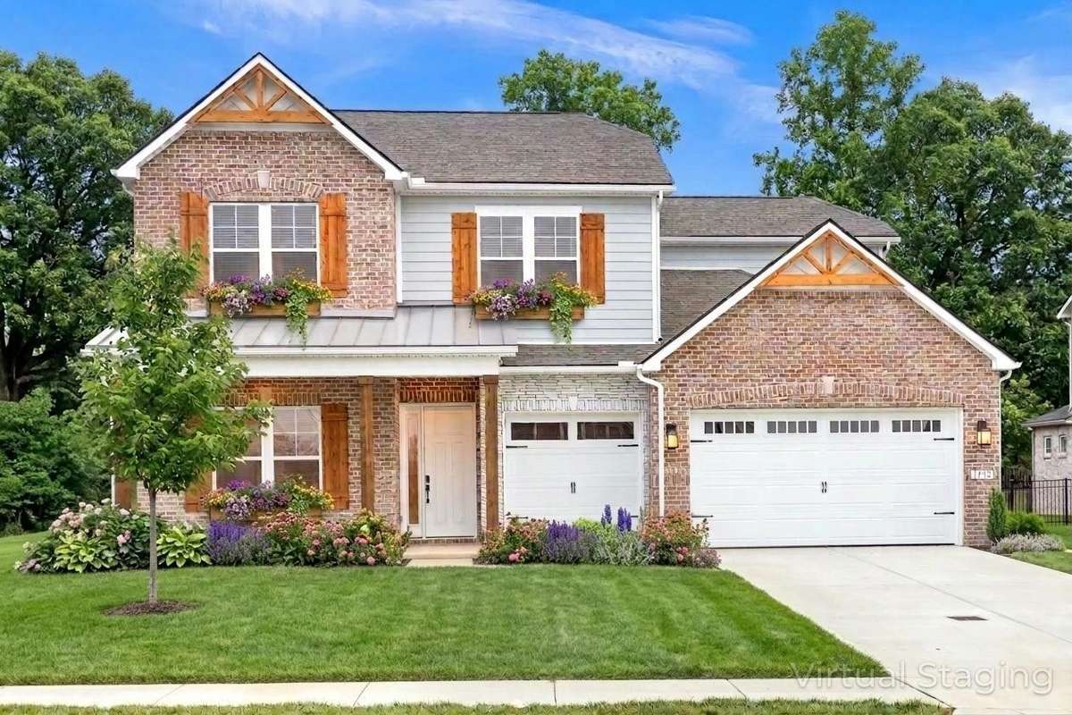 Staged picture of this beautiful home