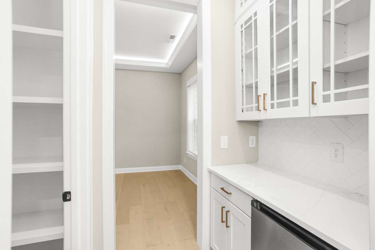 Butler's Pantry and view of the dining room