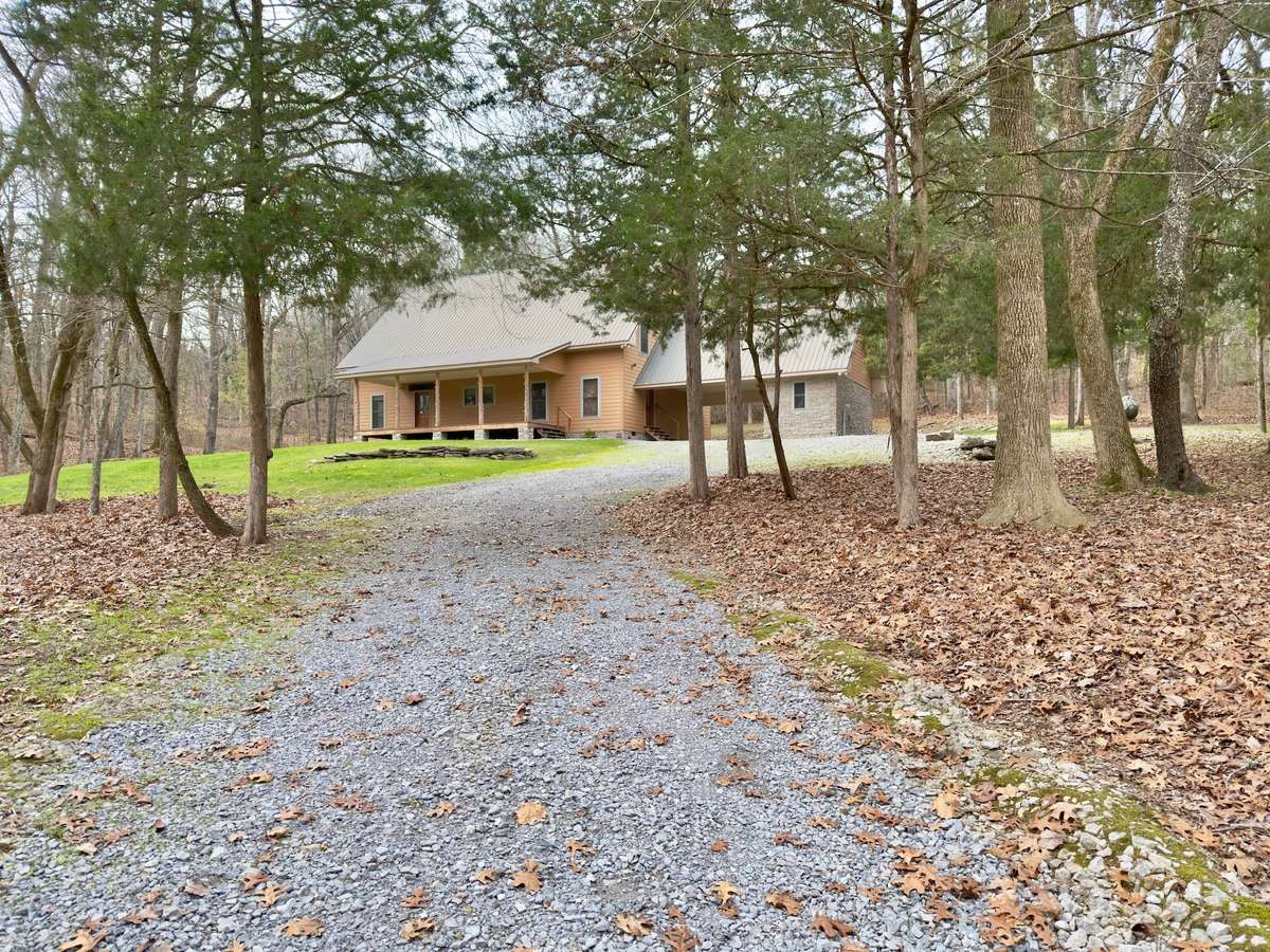 View of home as you come up the driveway.