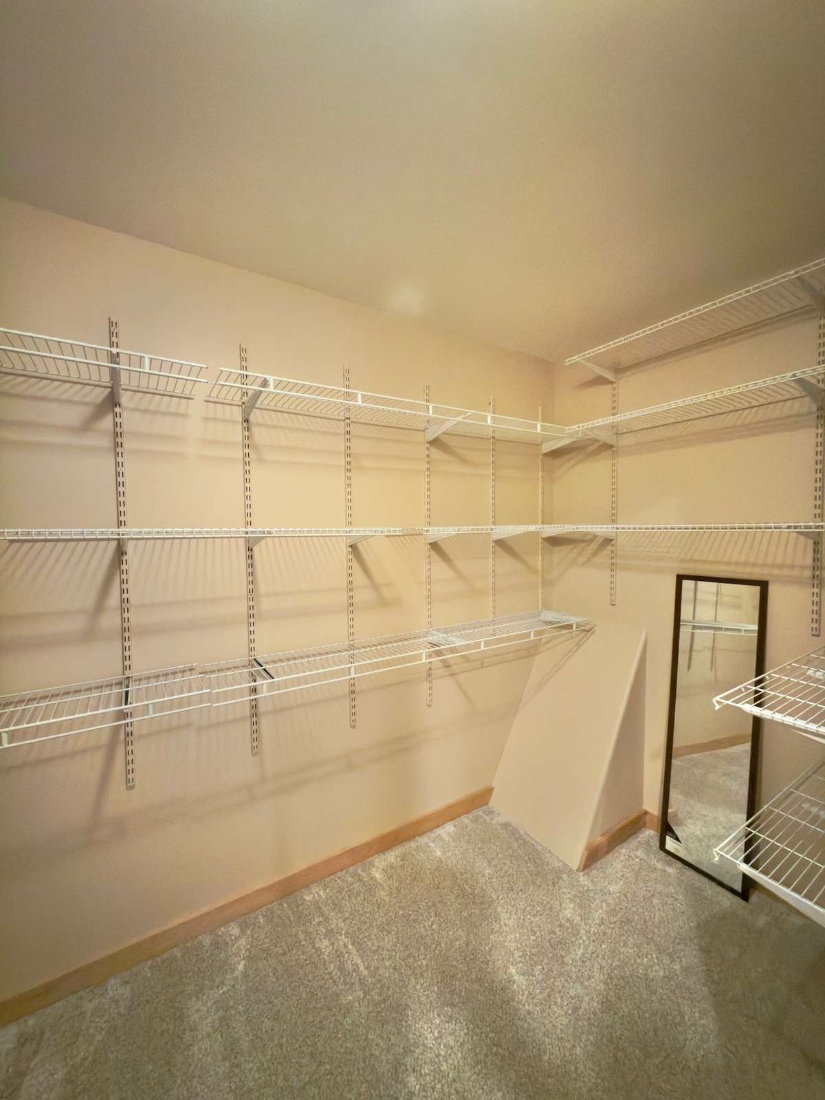 Primary bedroom walk-in closet.