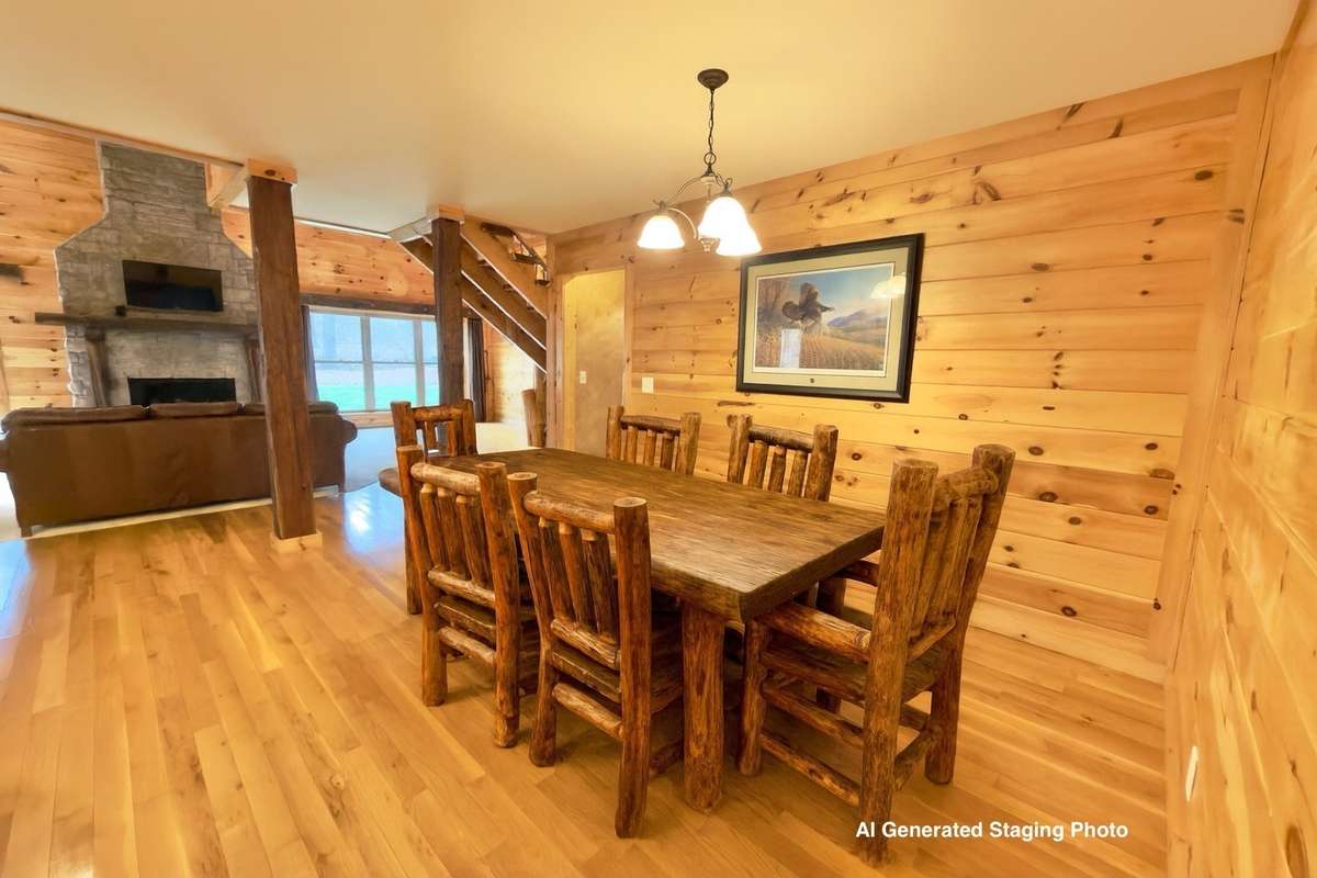 Dining area - AI generated staging