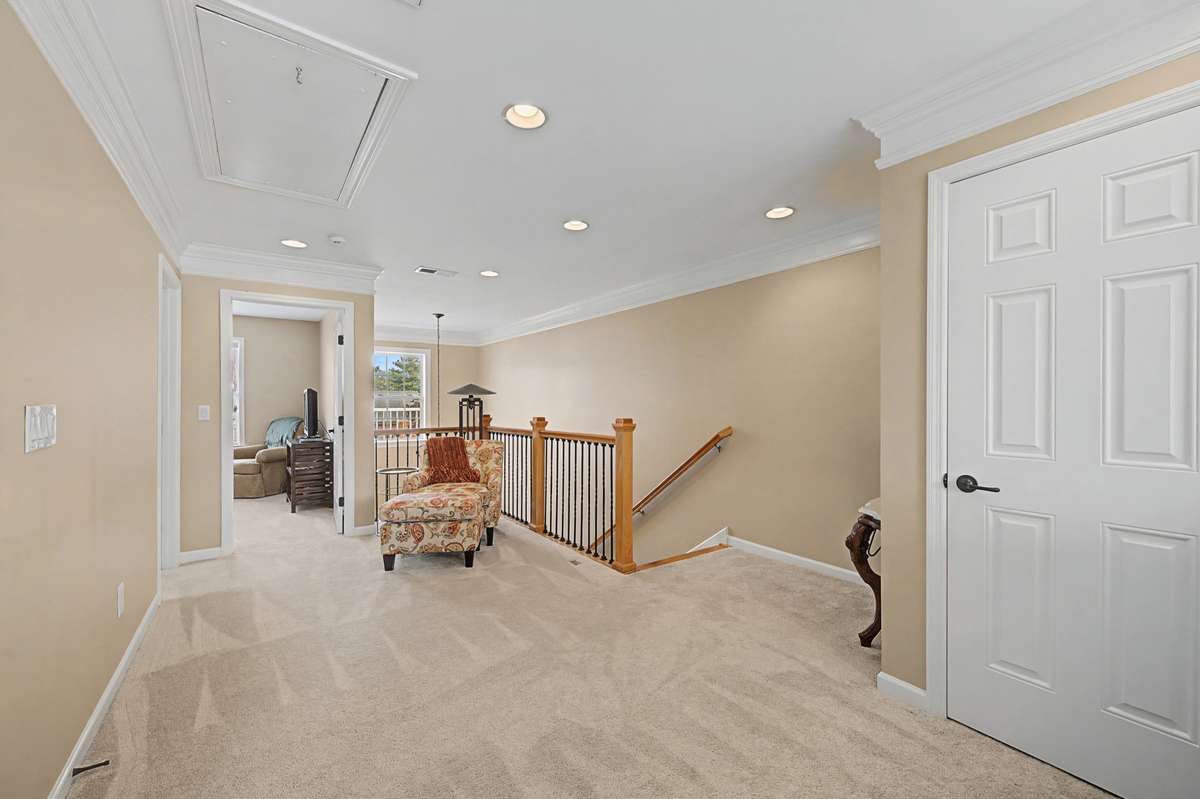 Additional large storage closet  in loft area and still room for an exercise area, too!