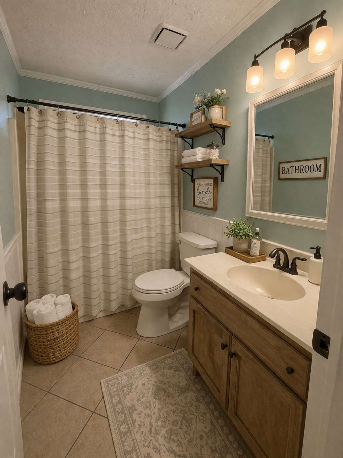Guest Bath Image (This photo has been virtually enhanced)
