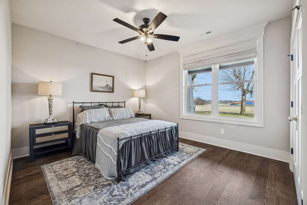 Bedroom with large closet