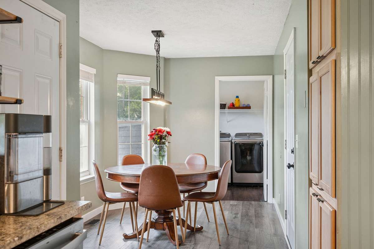 Beautiful kitchen in this 4 bedroom, 3 and a half bathroom in Murfreesboro Tennessee with over half an acre of land and no HOA, a two car garage and updated kitchen.