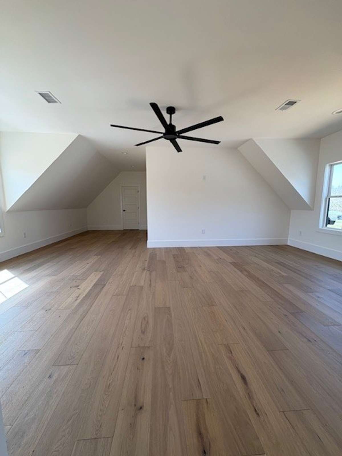 Upstairs family room area! The wall on left would be perfect for desk area for kids to do homework or cute reading nook