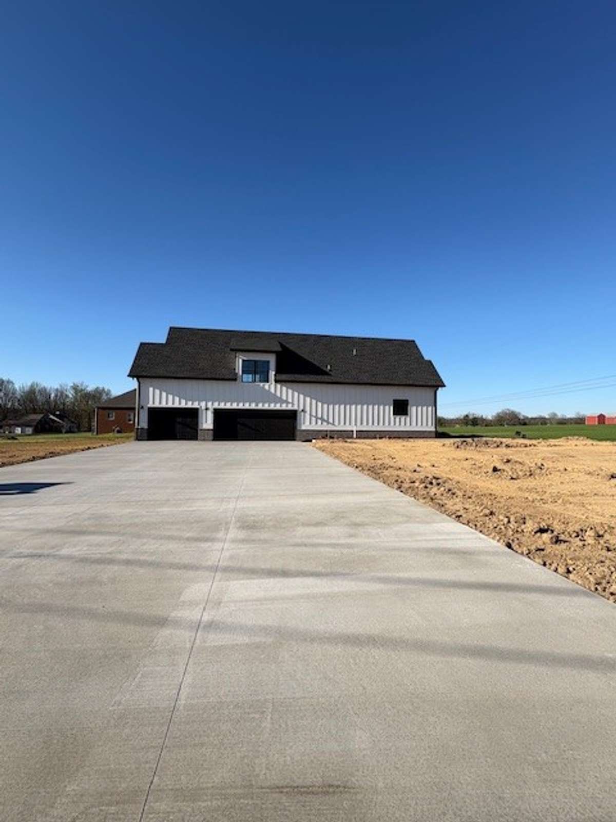 Look at this extra wide long driveway