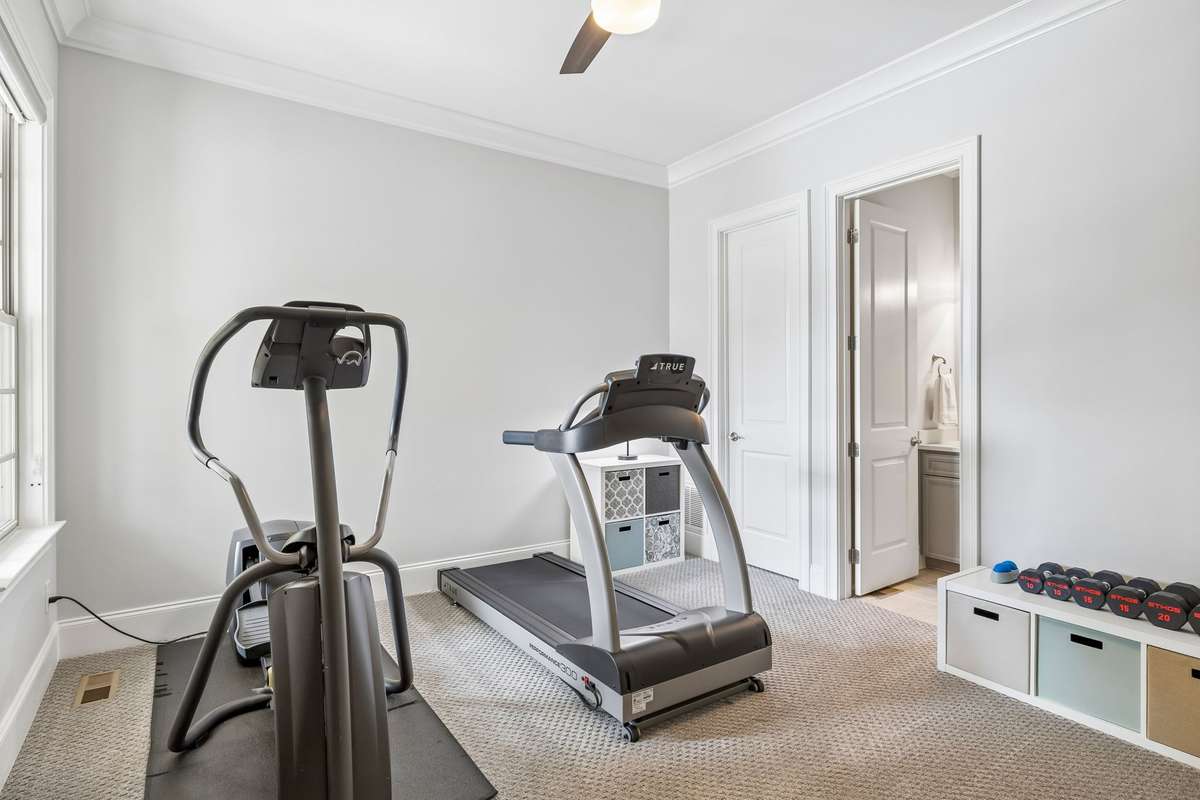 The Guest Room on the main floor with en-suite bath
