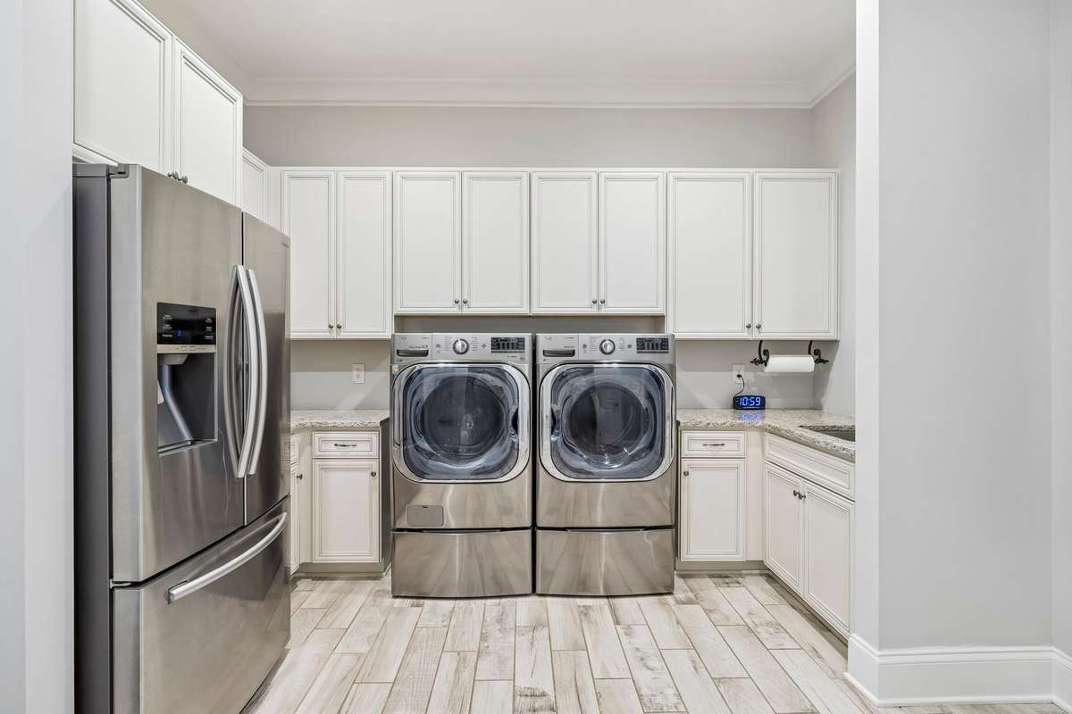 Incredible and extremely spacious Laundry Room. All appliances stay.
