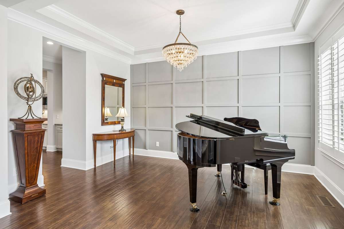 Just off the Dining Room is the large Butler's Pantry and food pantry.