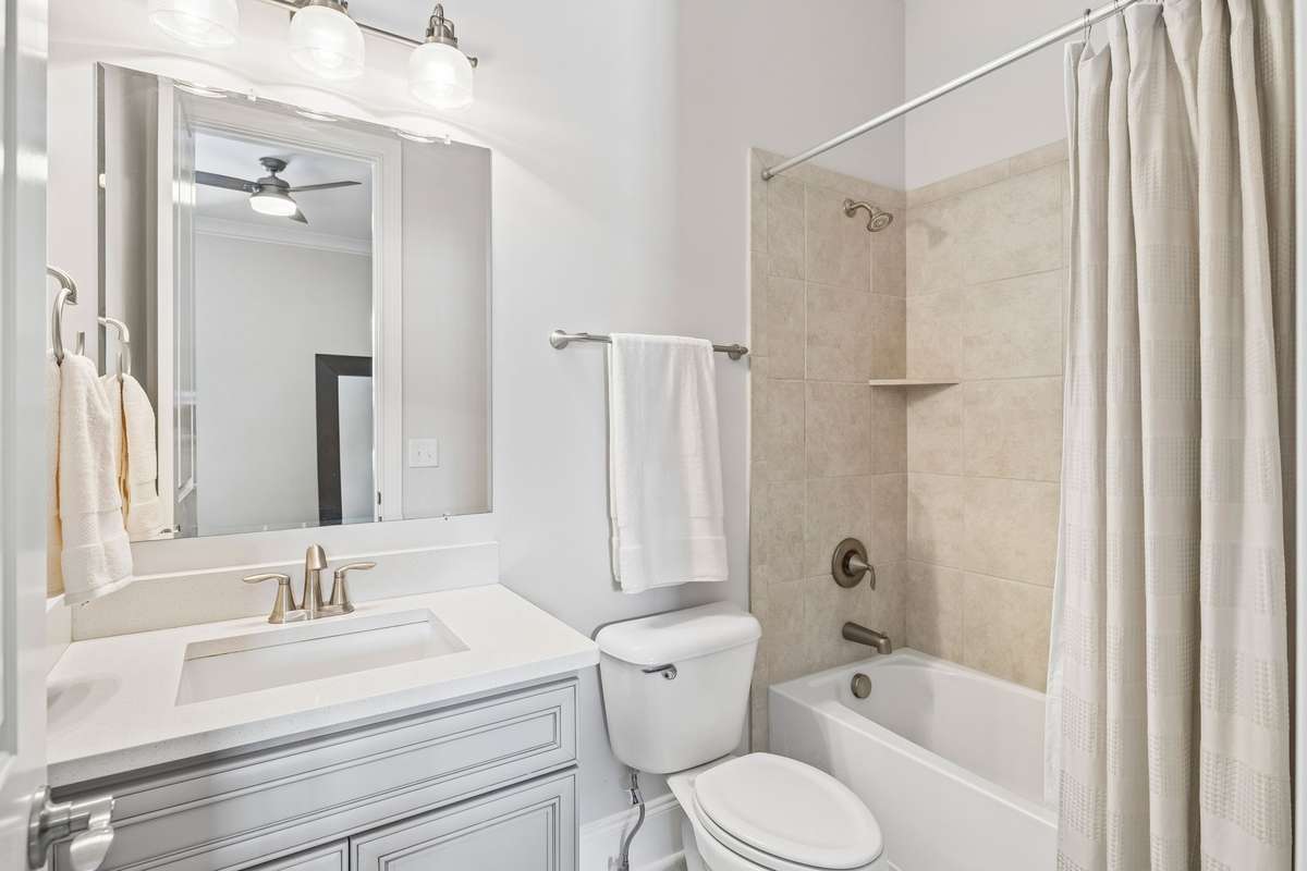 Full bath in Guest Room on main floor