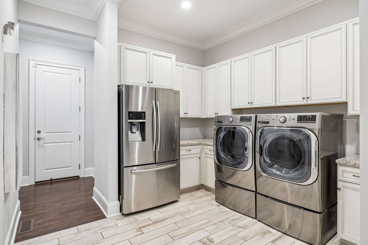 Laundry Room just steps away from the Garage