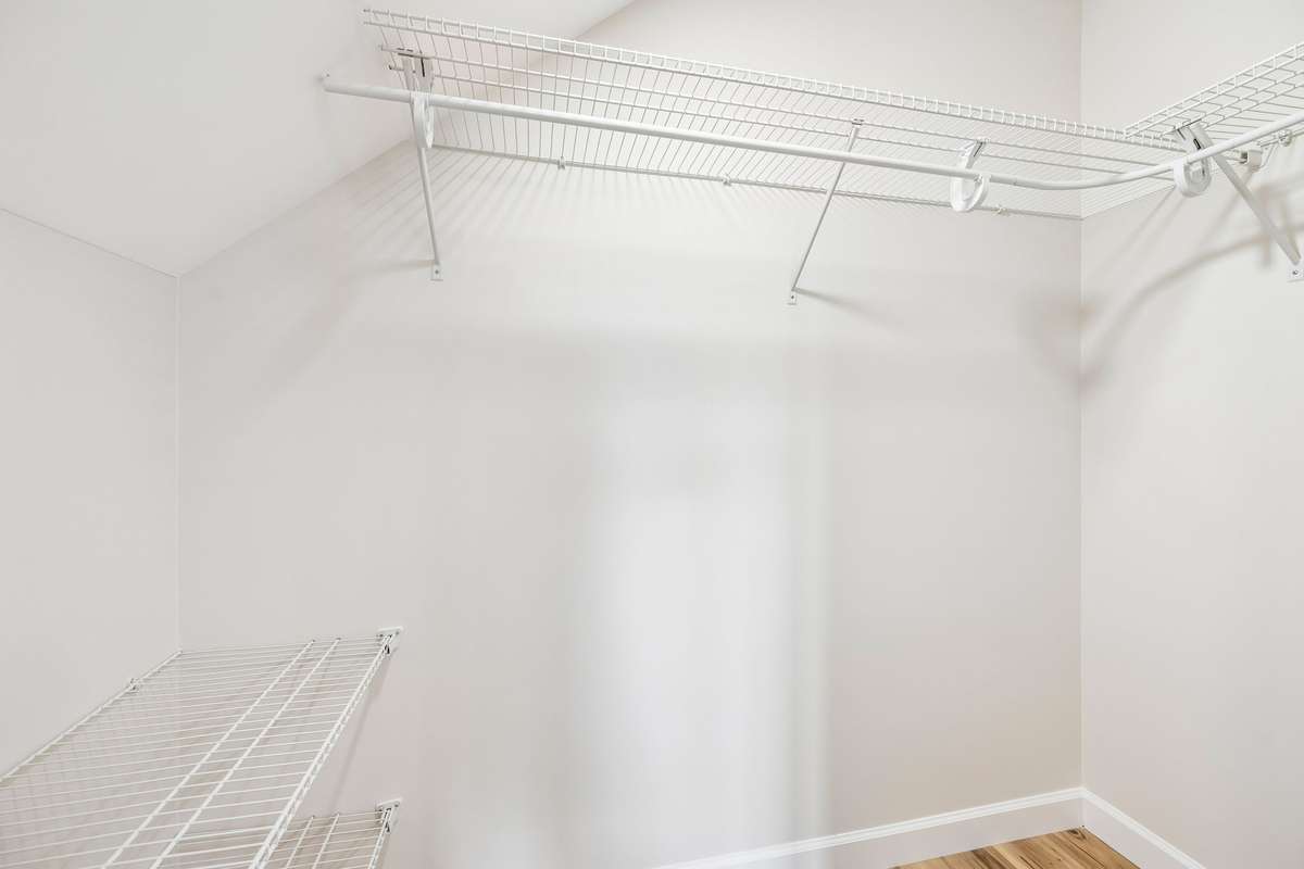 Walk-in primary closet