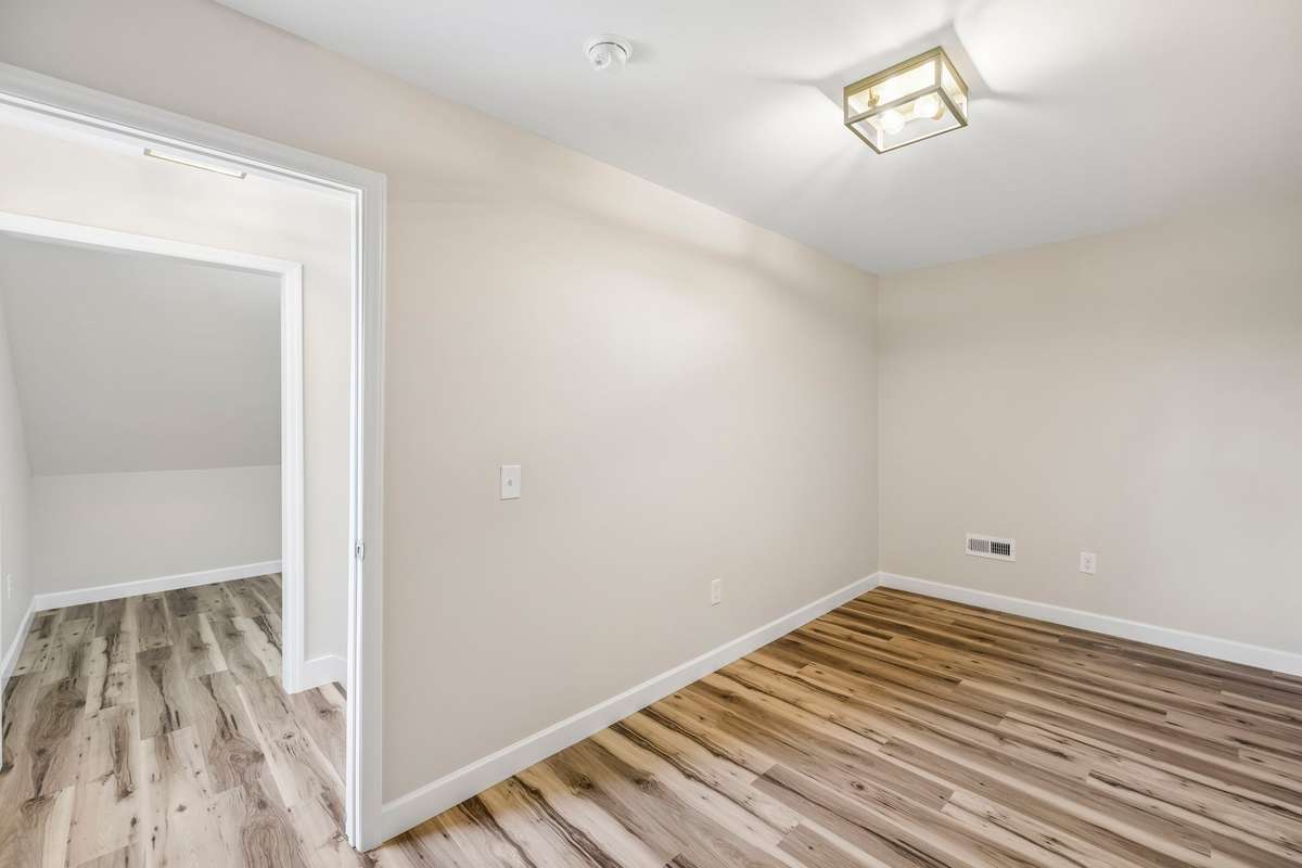 Office entry at top of stairway