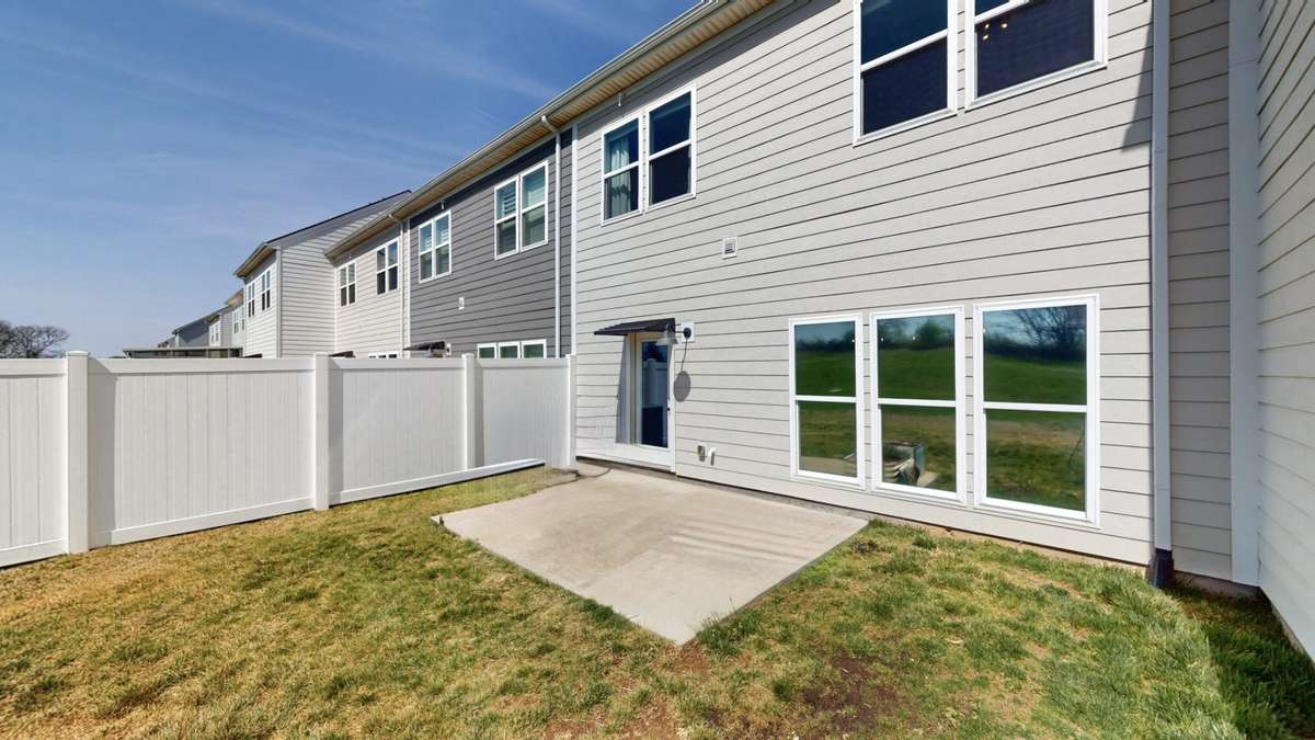Enjoy a large, private backyard space for entertaining and relaxing.