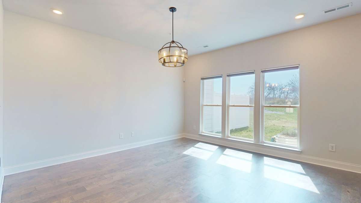 The main living space is open and bright.