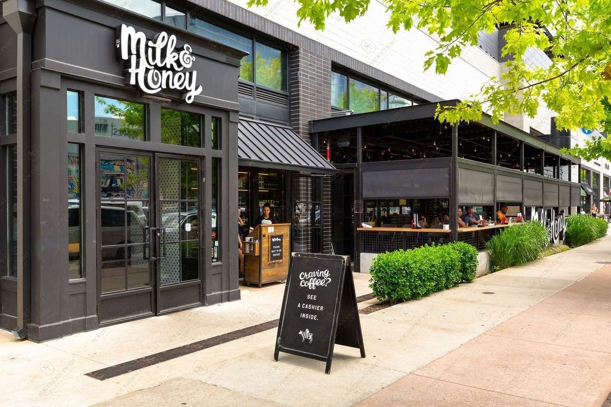 One of many restaurants in the area