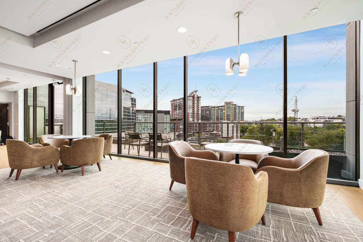 Live work spaces just downstairs from your unit.