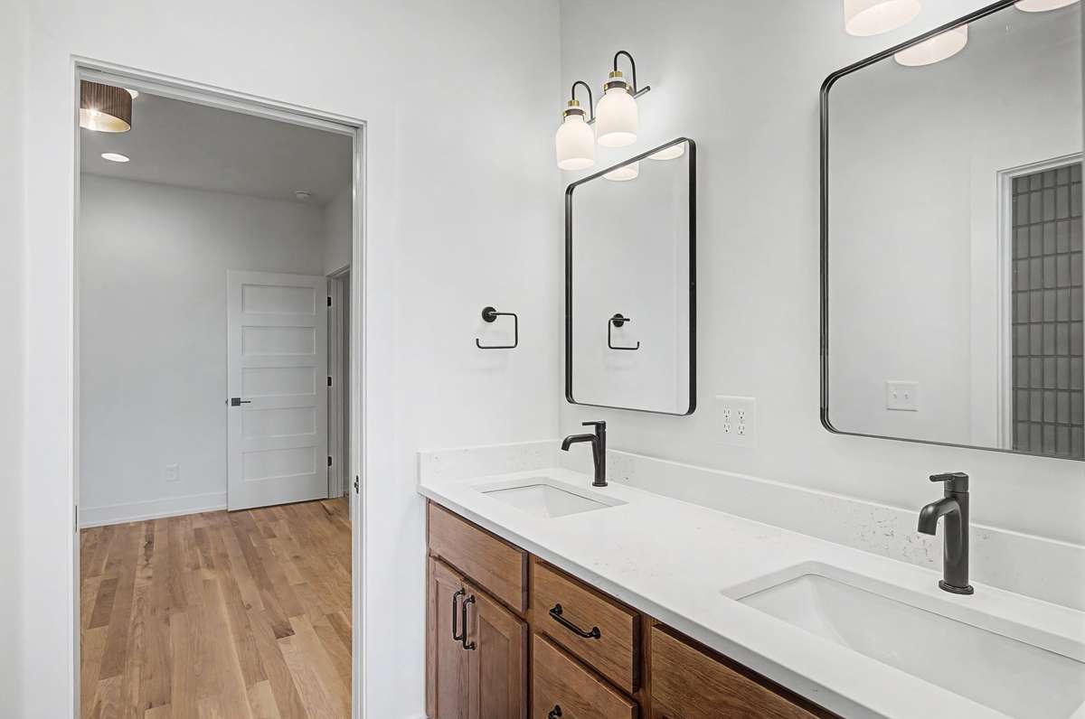 Full Secondary Bathroom with Double Vanities