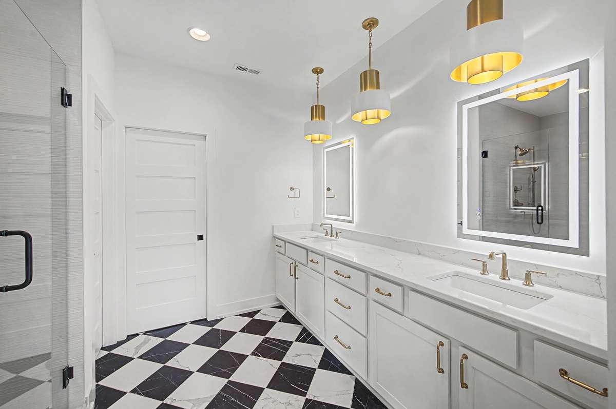 Beautiful finishes in the Primary Bathroom