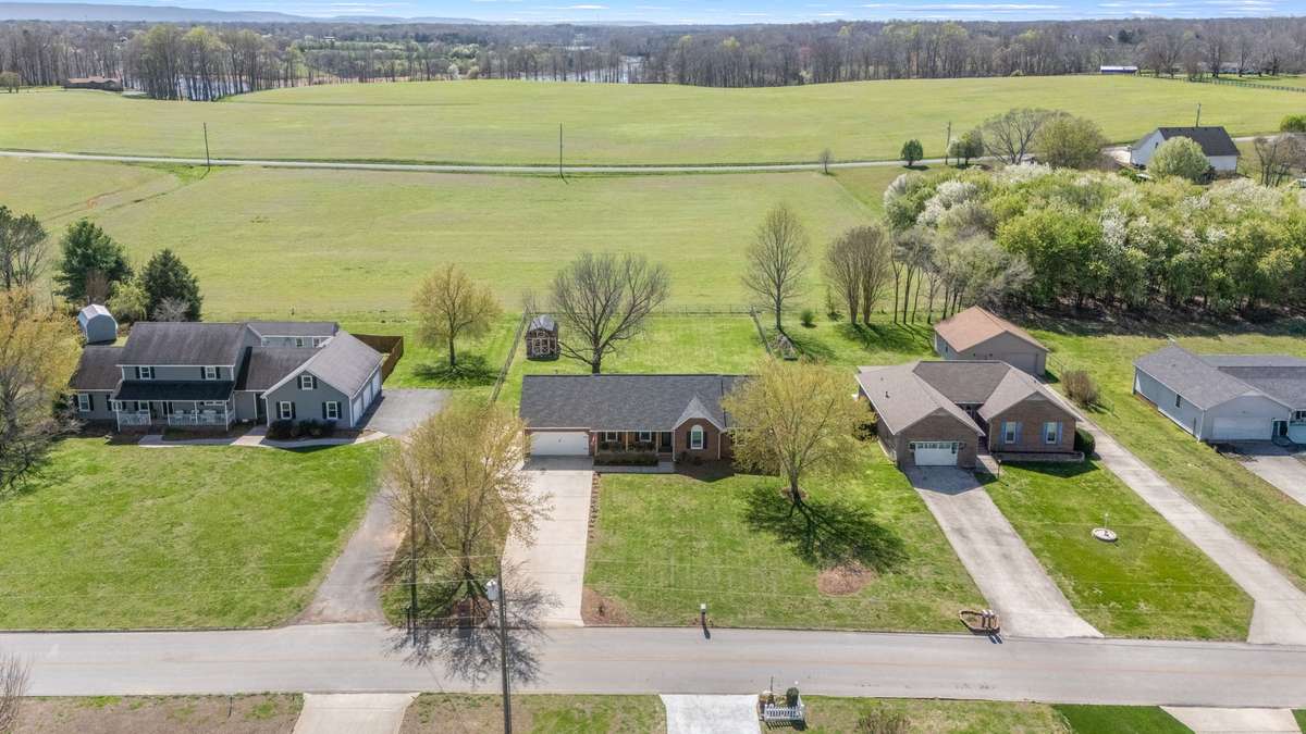 aerial view of home