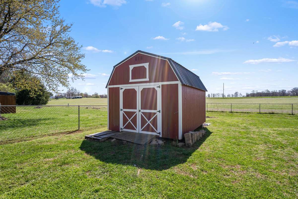 Storage Building in backyard